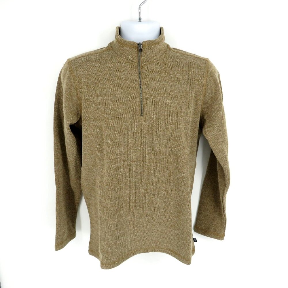 Gap Mens XS Ermine Brown Half-Zip Pullover Sweater NWT $59.95